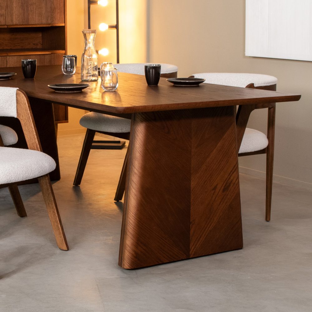 Eetkamertafel Jule - Walnoot - Eiken - 210 cm