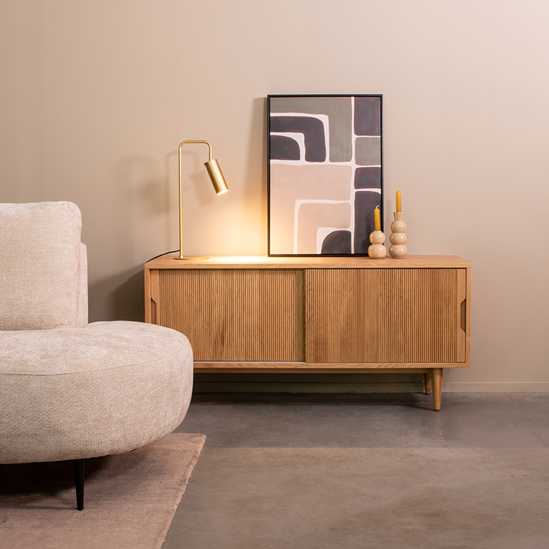 Tv-meubel Jule - Naturel - Eiken - 130 cm