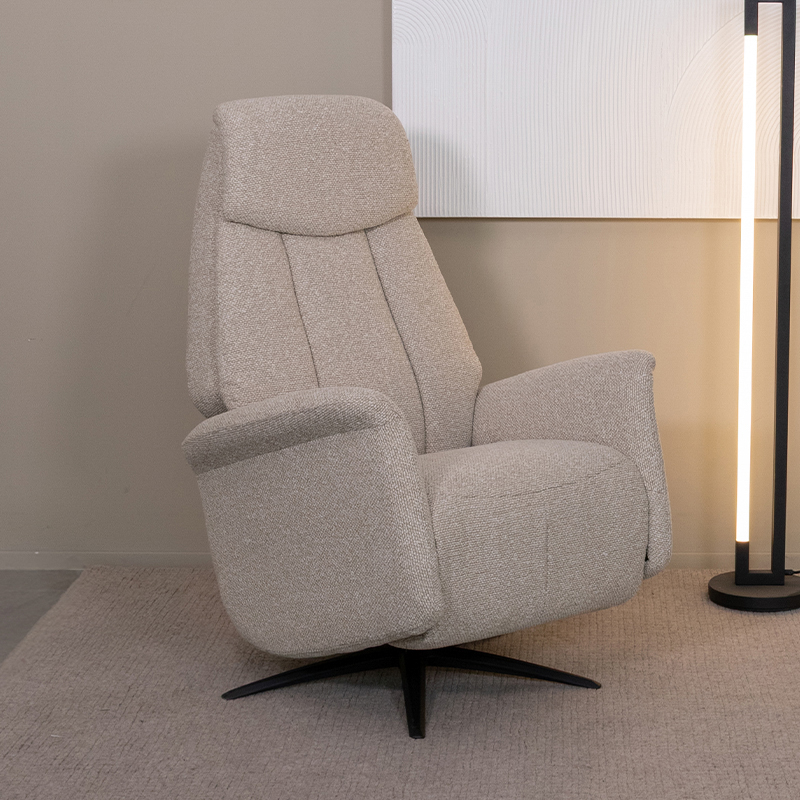 Fauteuil Oslo - Naturel - Royal Boucle - 1-Motorig