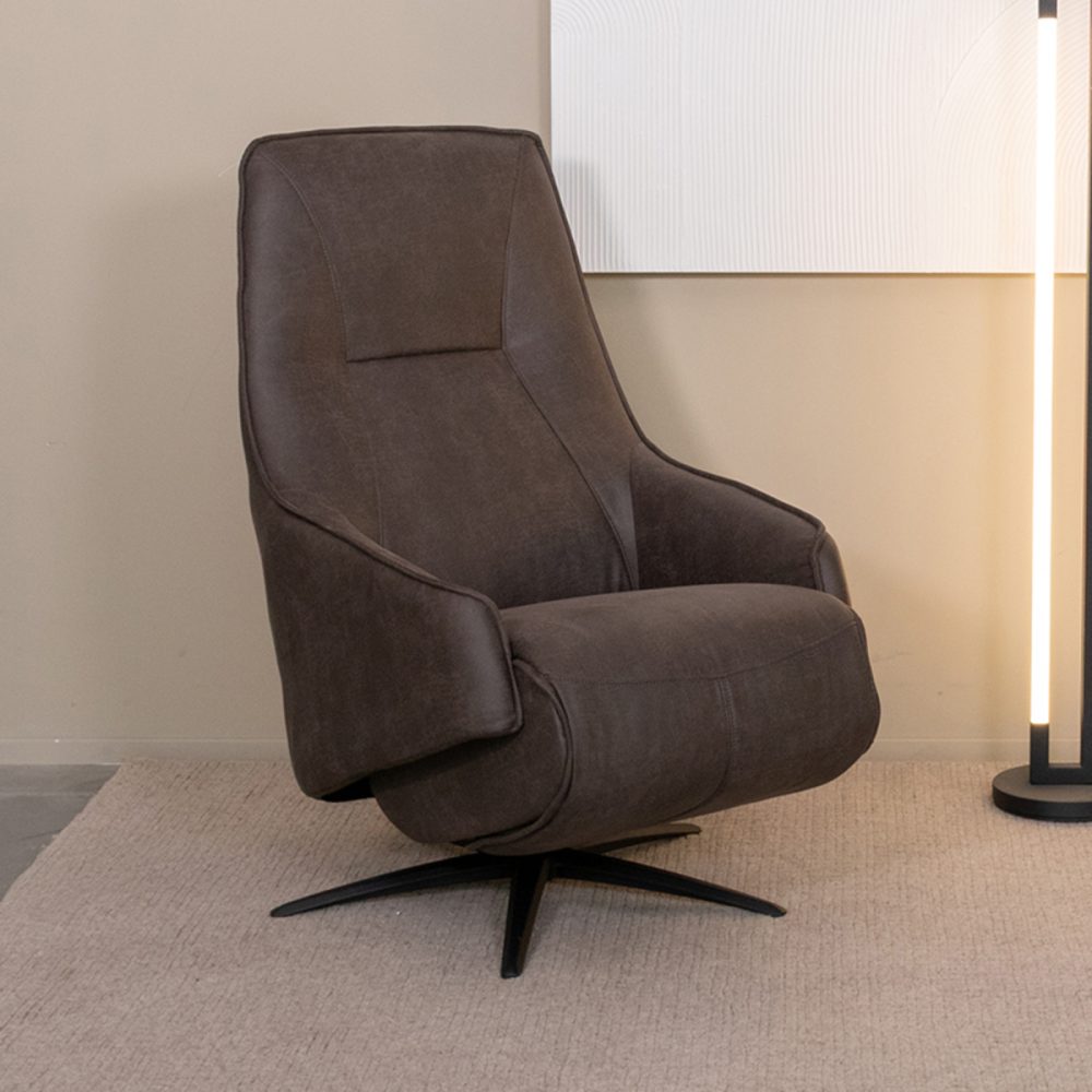 Fauteuil Odense - Antraciet - Micro Suede - One Size