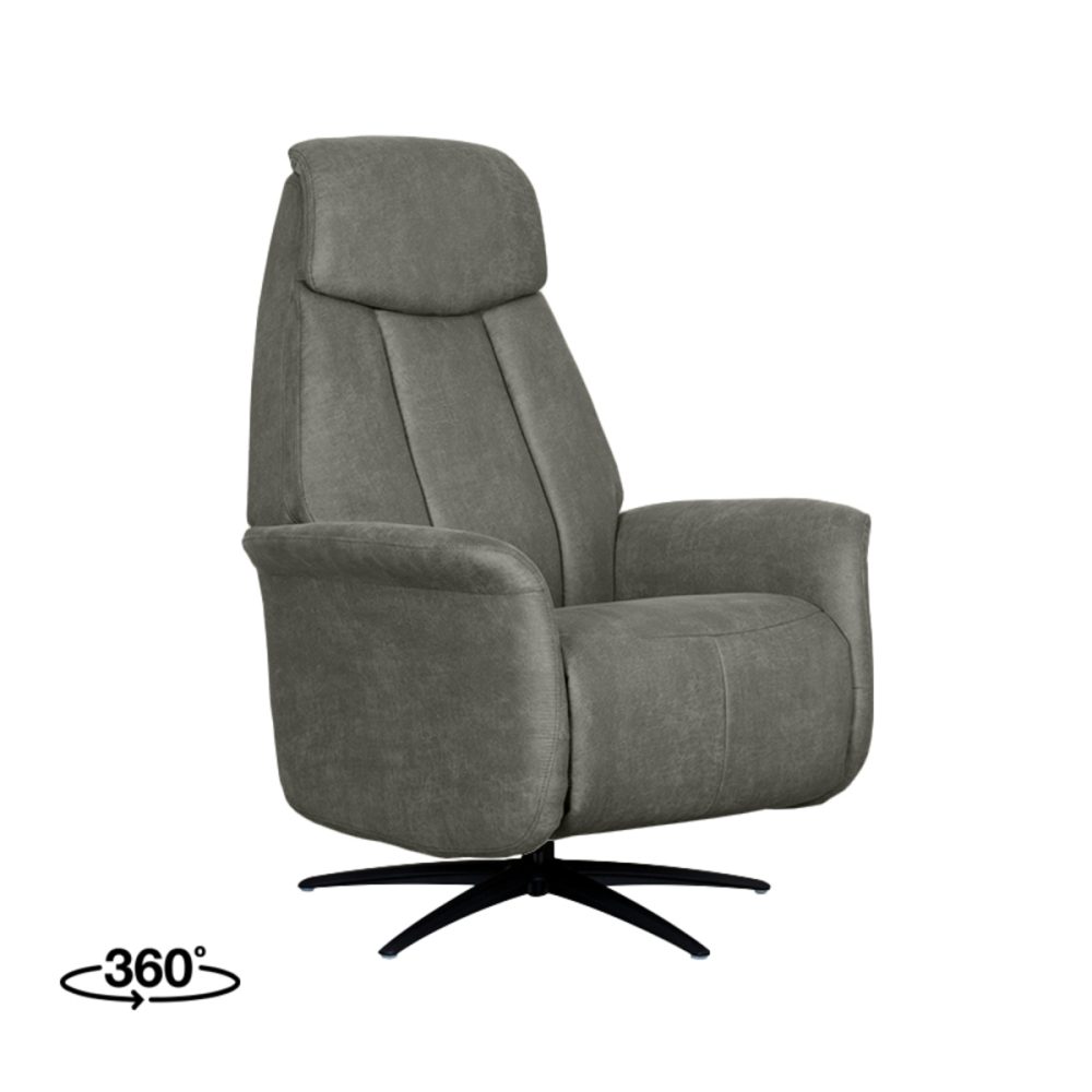 Fauteuil Oslo - Taupe - Micro Suede - 1-Motorig
