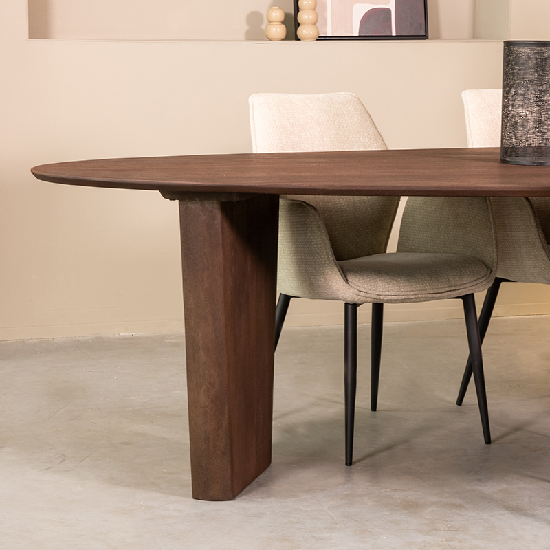 Eetkamertafel Wow - Espresso - Mangohout - 240 cm