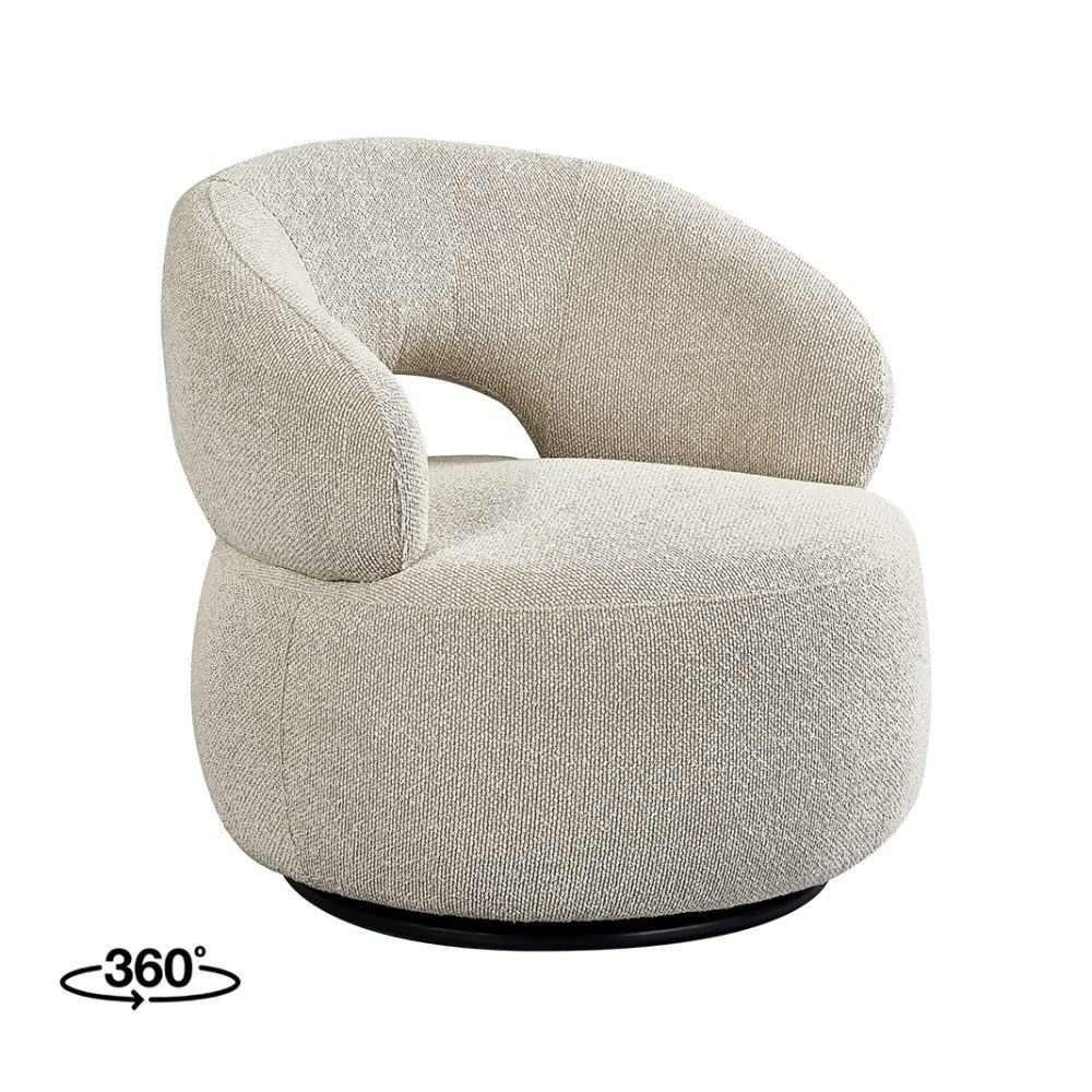 Fauteuil Nusenna - Naturel - Royal Boucle - One size