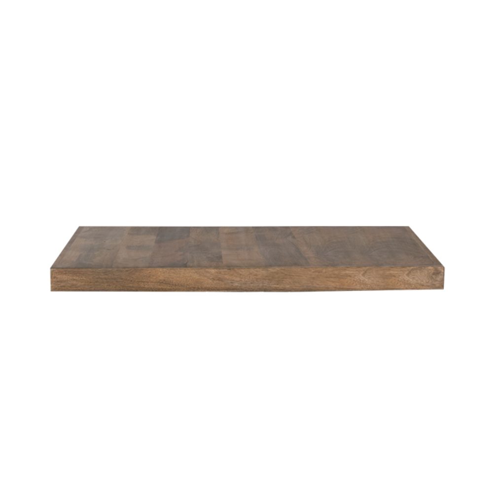 Eetkamertafel Tafelblad Straight Edge - Naturel - Mangohout - 120 cm Straight
