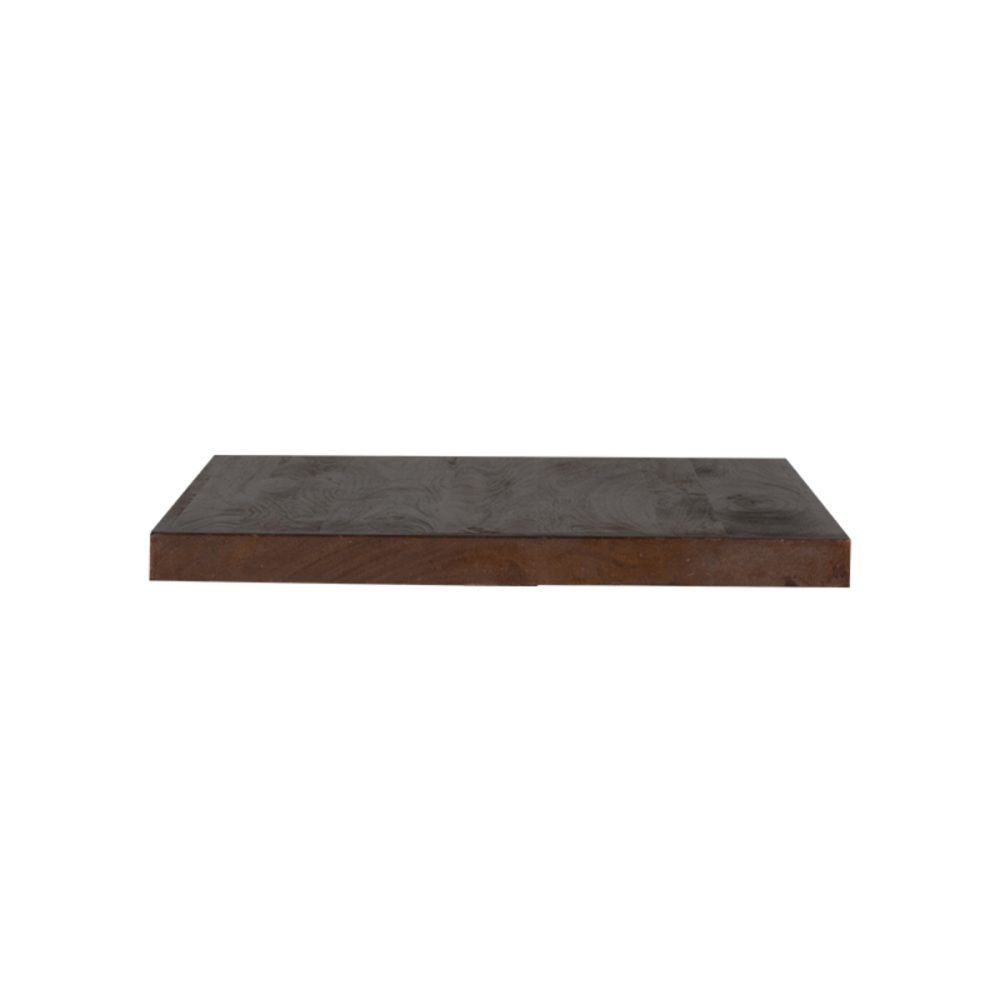 Eetkamertafel Tafelblad Straight Edge - Espresso - Mangohout - 70 cm Straight