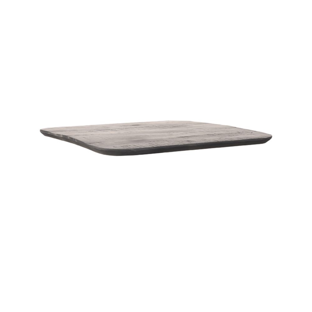 Eetkamertafel Tafelblad Sloppy Edge - Zwart - Mangohout - 70 cm Sloppy