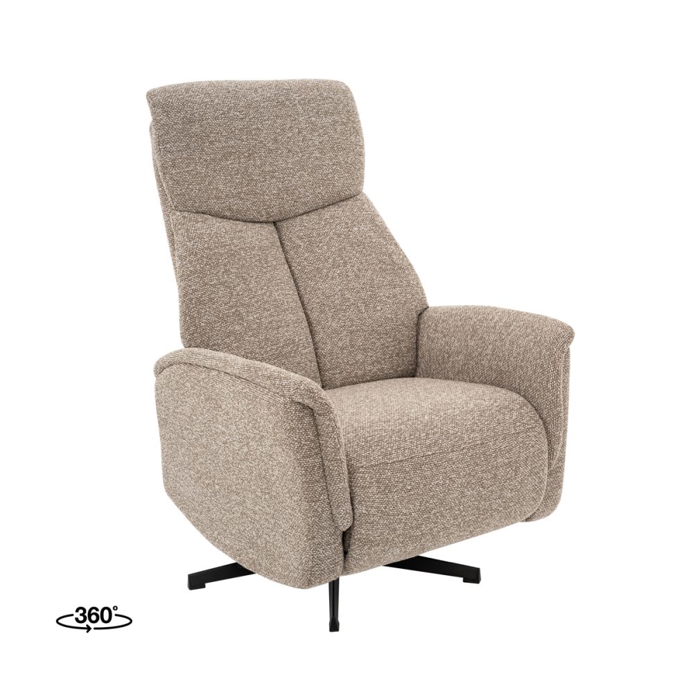 Fauteuil Aarhus - Mushroom - Royal Boucle - 2-Motorig