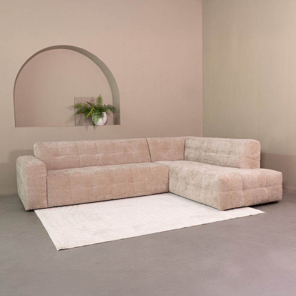 Hoekbank Lorenzo - Clay - Elite - Rechts Voorstaand