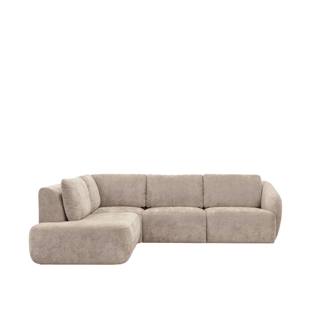 Hoekbank Matteo - Naturel - Maloy - Links Voorstaand