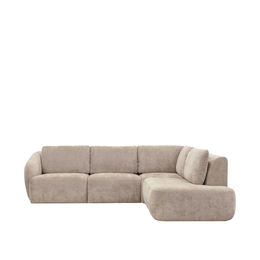 Hoekbank Matteo - Naturel - Maloy - Rechts Voorstaand