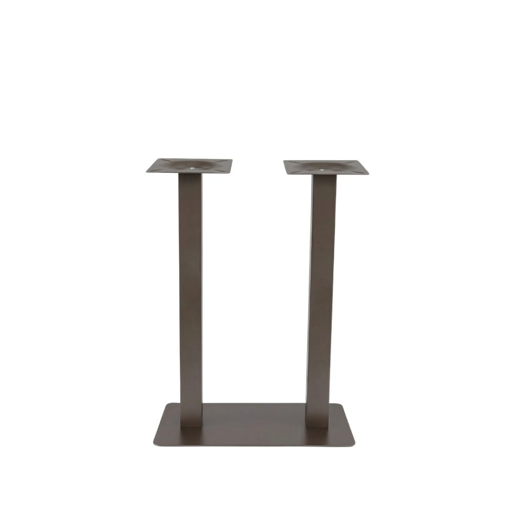 Eetkamertafel Tafelpoot Dubbel - Brons - Metaal - Dubbel - 108 cm