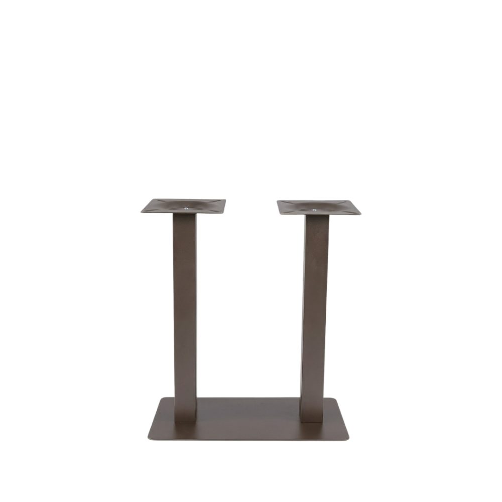 Eetkamertafel Tafelpoot Dubbel - Brons - Metaal - Dubbel - 92 cm