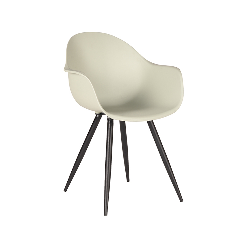 Eetkamerstoel Luca - Breeze - PP - Zwart Metalen Frame