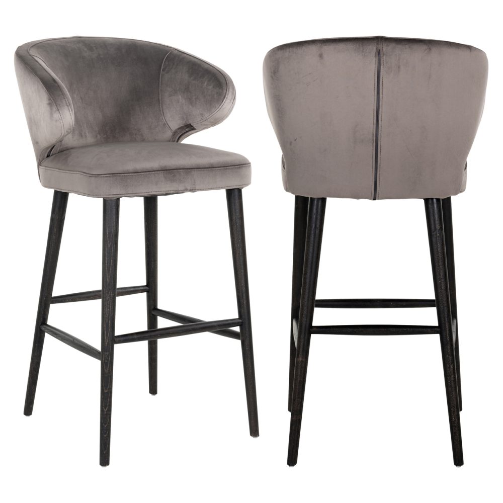 Barstoel Indigo stone velvet