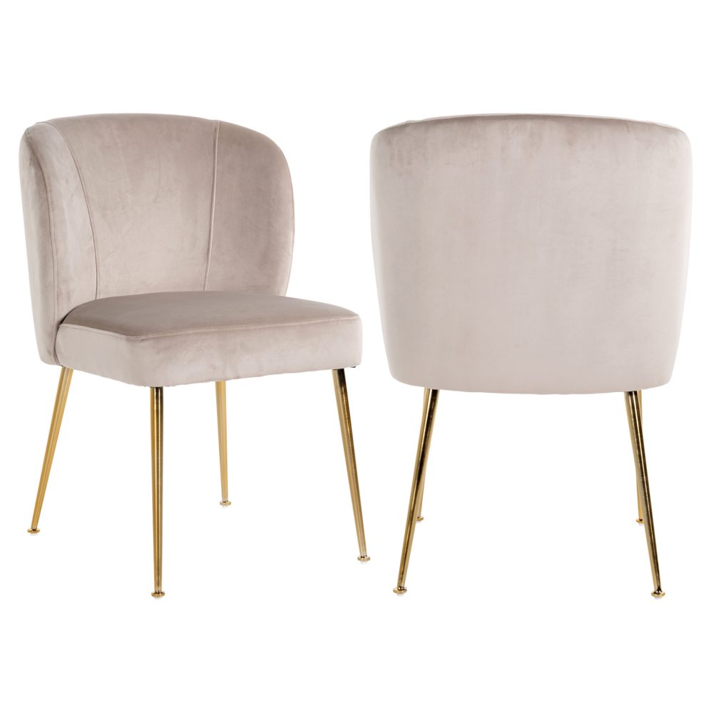 Eetkamerstoel Cannon khaki velvet