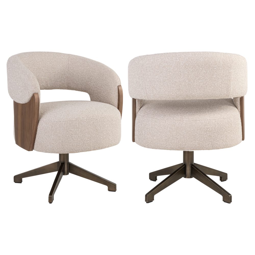 Eetkamerstoel Pollux lodge desert walnut