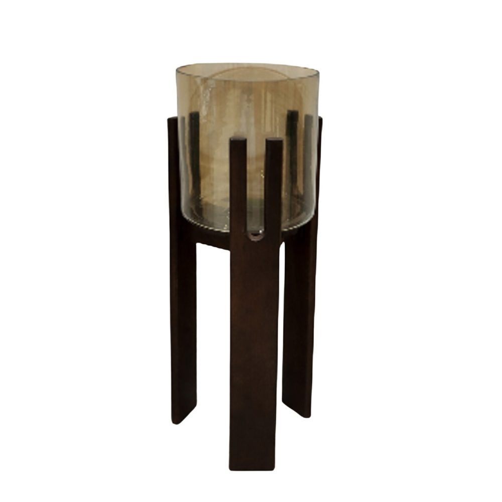 Windlicht Reese walnut large