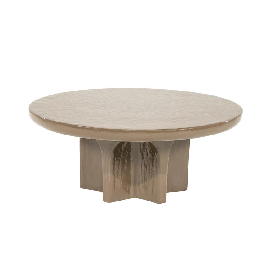 Coffee table Circolo large - dark brown
