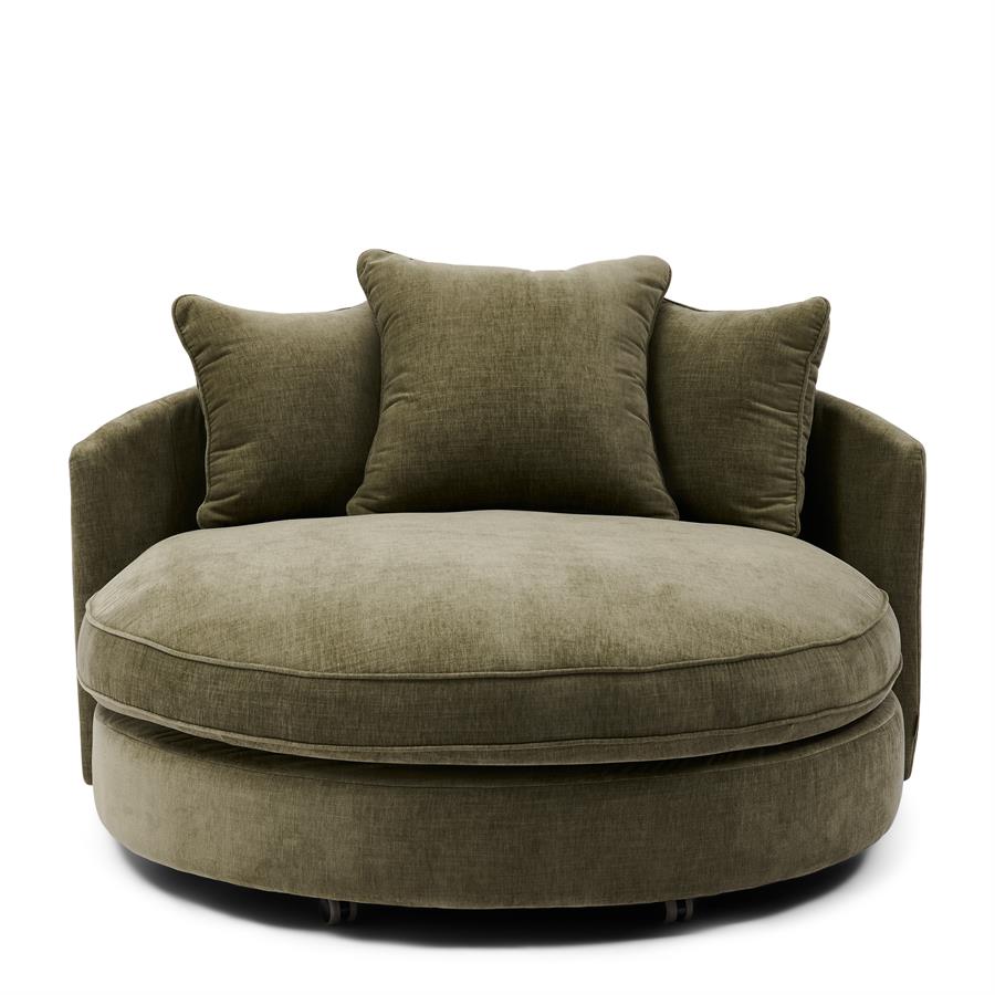 Carmin Daybed w 3 Pill Real Olive