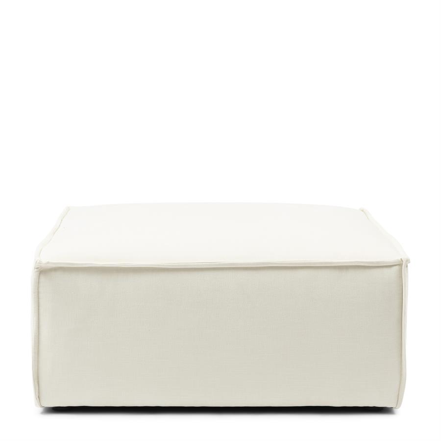 The Jagger Footstool Spark White