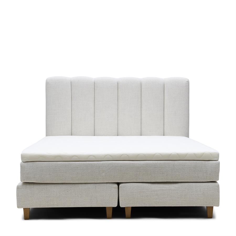 Dazzle Boxspr Bed 200x180 AntWhite