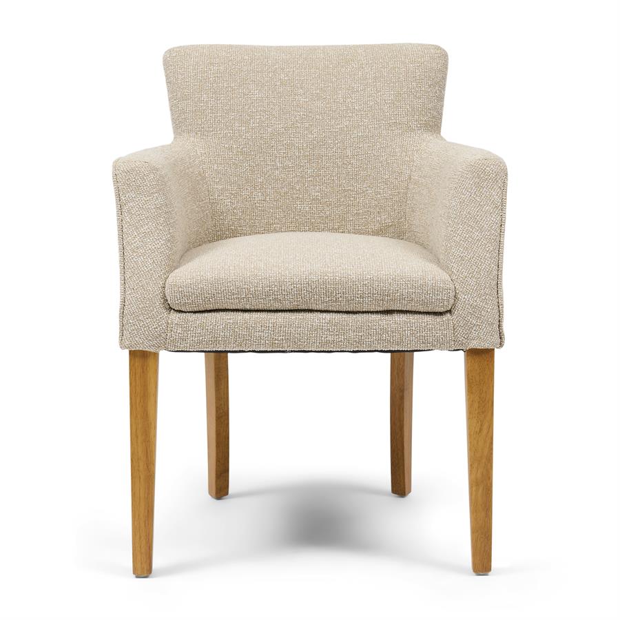 Waverly Dining Armchair, Mountain Weave, Dune Sand