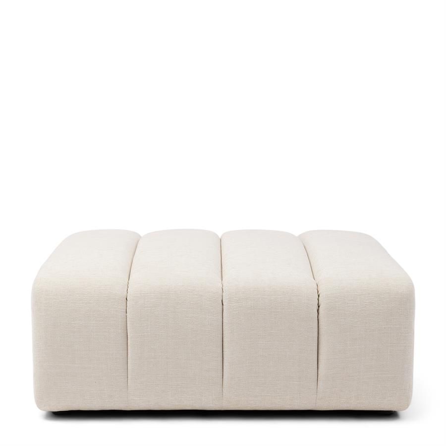 Dazzle Footstool Soft White