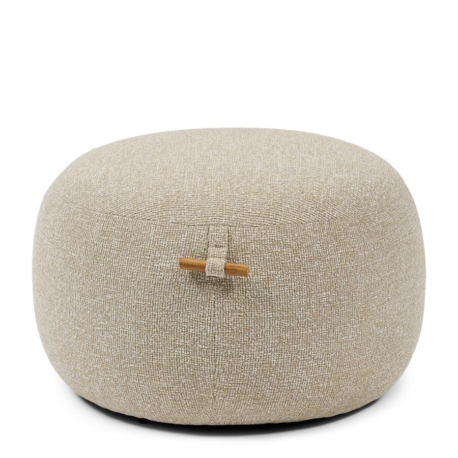 Aspen Footstool, Mountain Weave, Dune Sand