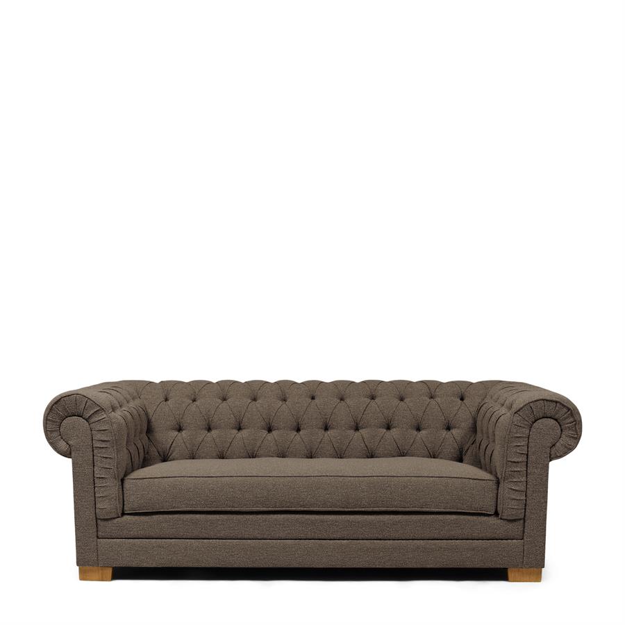 Crescent Sofa, Mountain Weave, Lush Brown