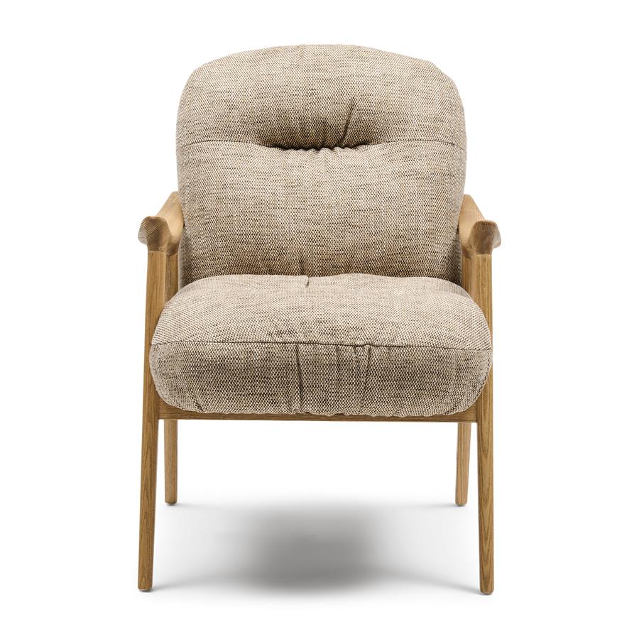 Castello Dining Armchair Two-Tone Weave Light Brown
