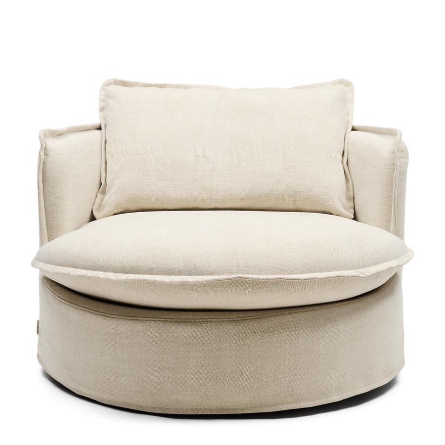Alcudia Lounge Armchair Classic Linen Dune Natural