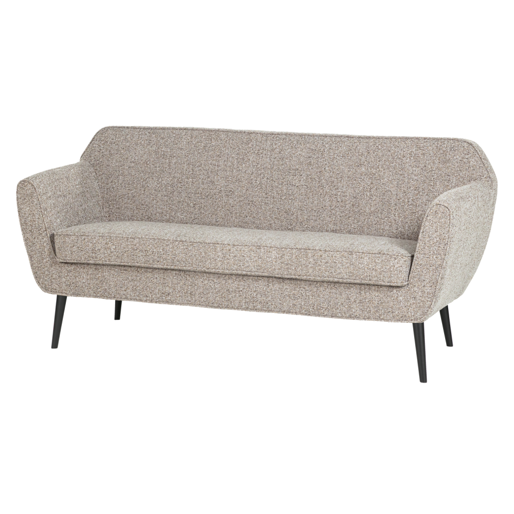 ROCCO BANK 150 CM GEWEVEN STOF BRUIN MELANGE [fsc]