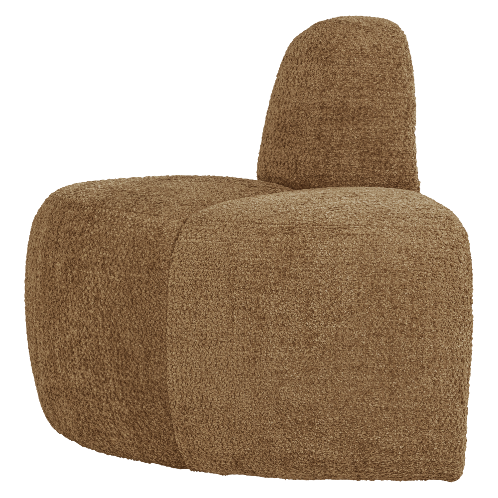 MOJO EETBANK HOEK ROND RUGLEUNING WOLLIG HONINGGEEL [fsc]