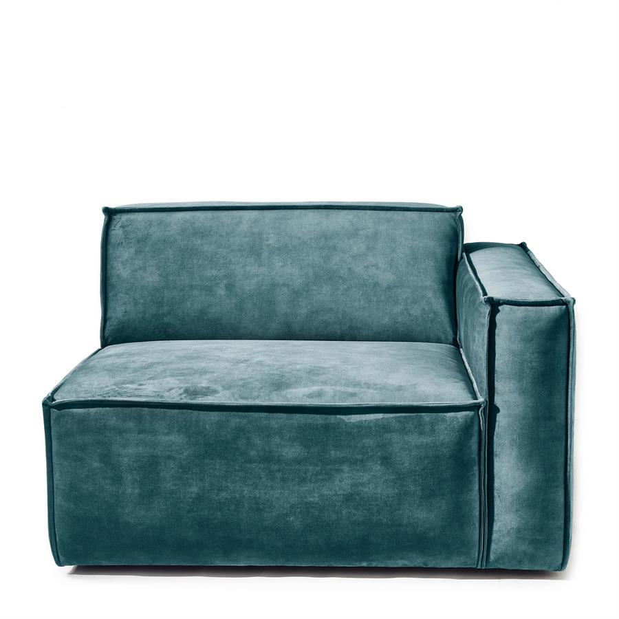 The Jagger Corner Right Vel Petrol