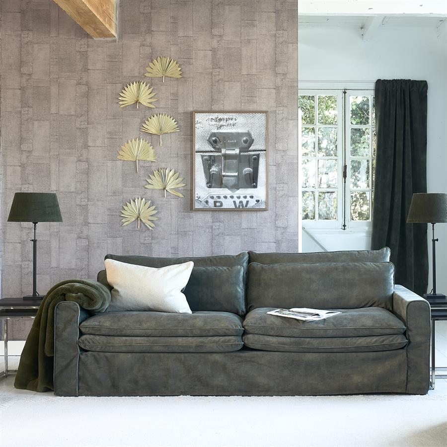 Continental Sofa 3,5S Velvet Ivy