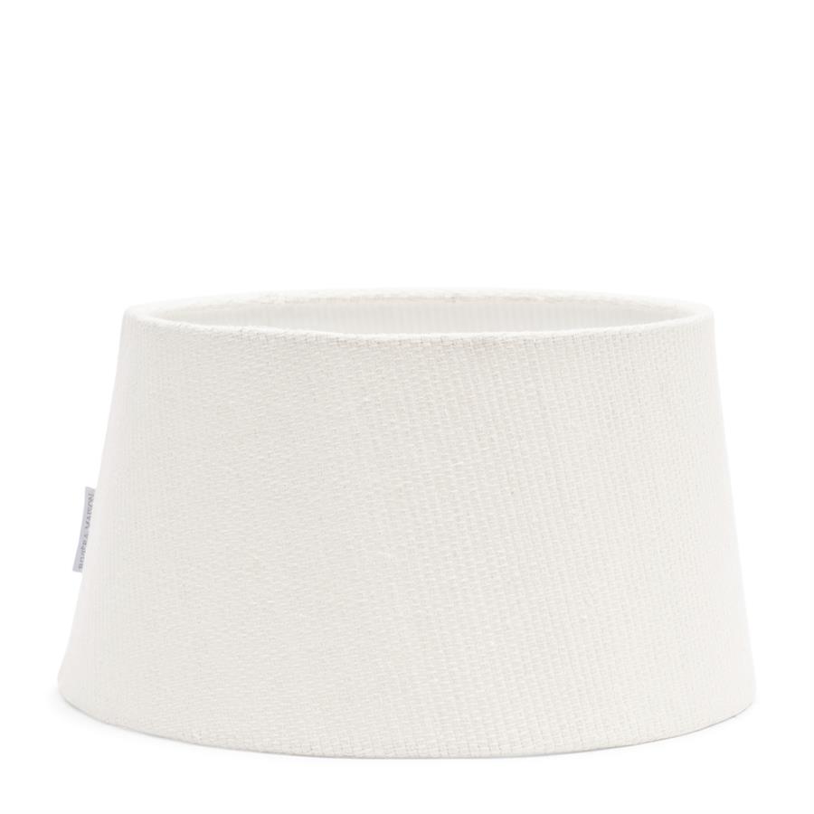 Linen Taper Lampshade white 30x17