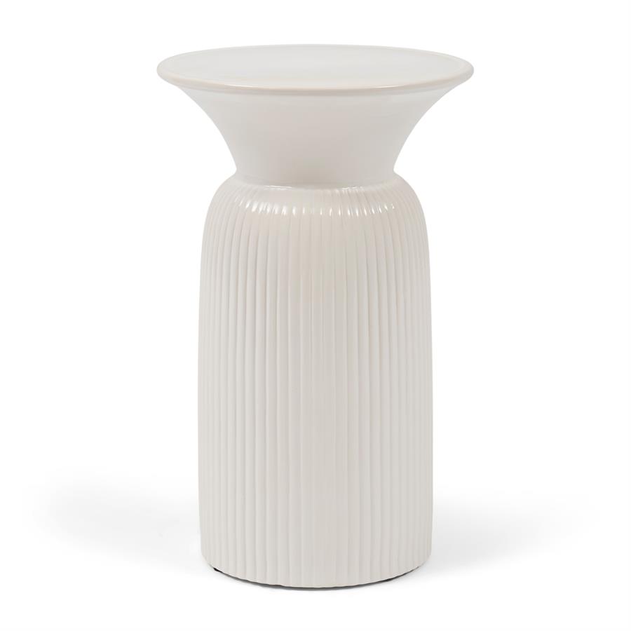 Cascais End Table High Pure White