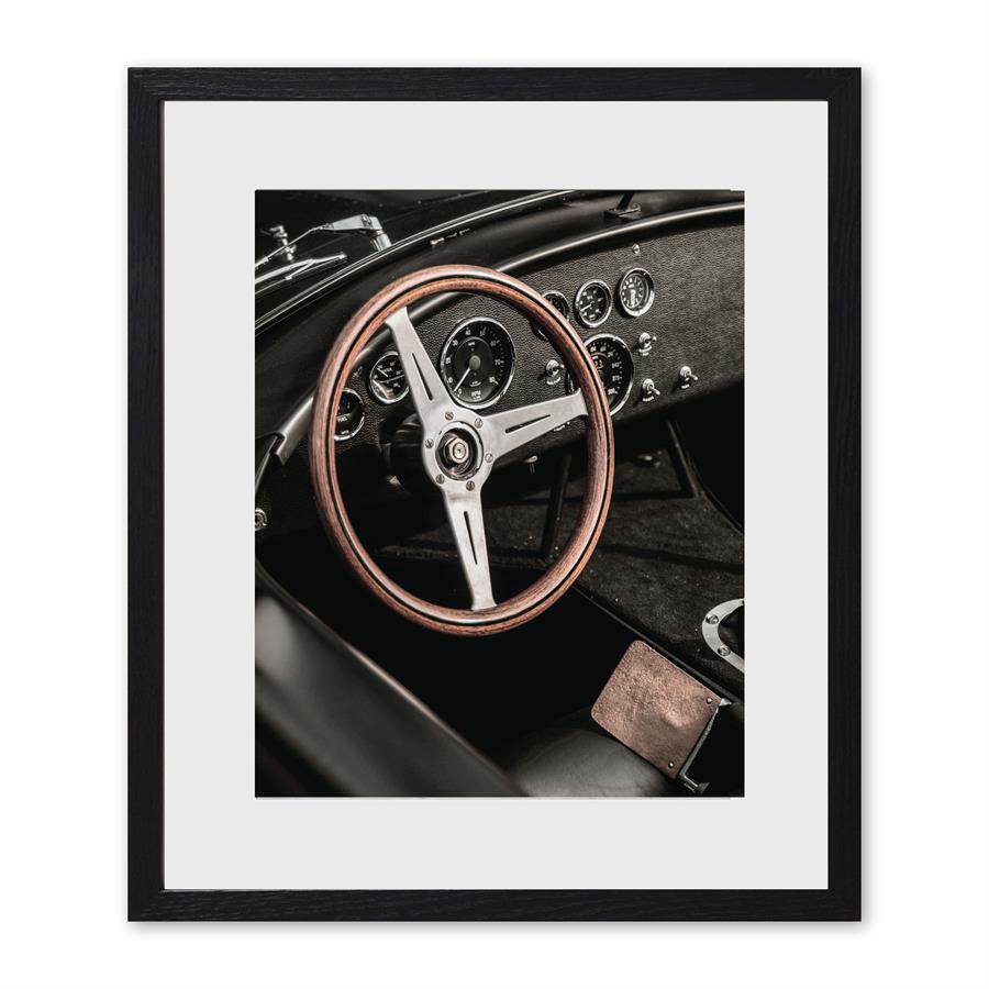 Wall Art Retro Steering 50x60