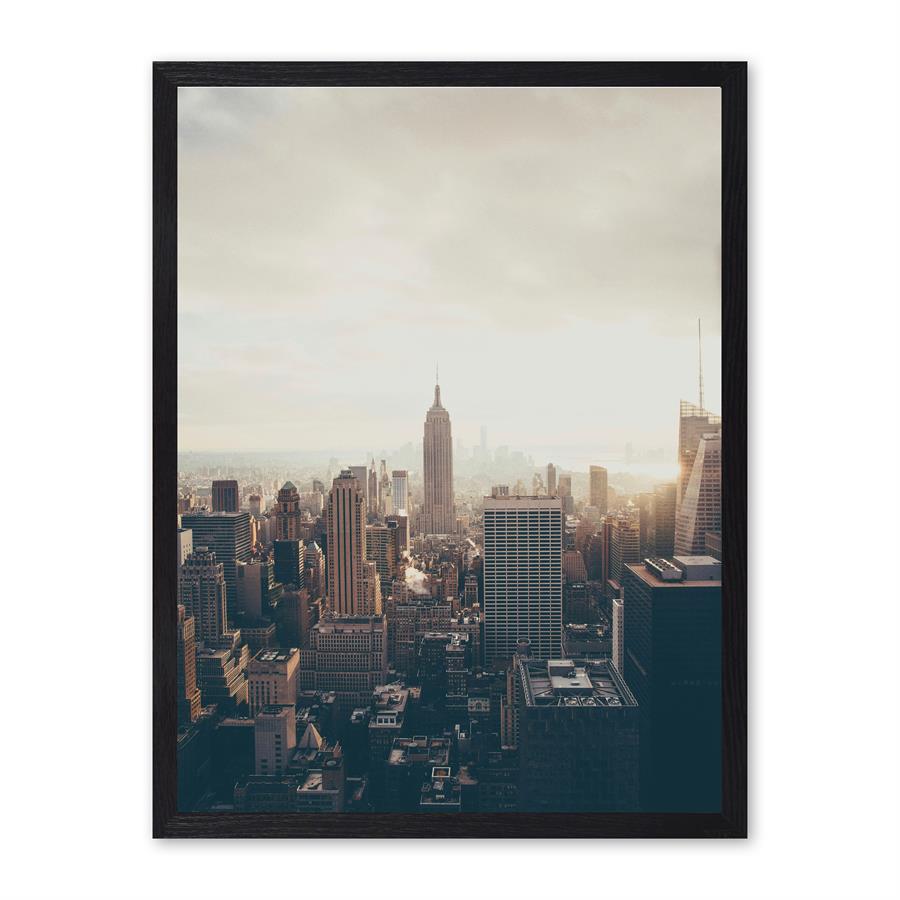 Wall Art Golden City 85x120