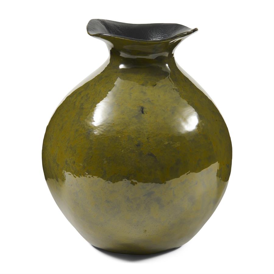 Lunaro Vase Wide Forest Green