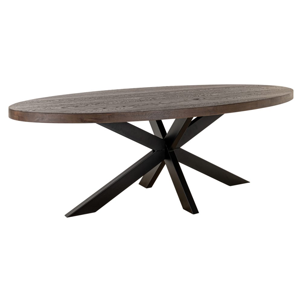 Eettafel Watson Dark brown/black 235