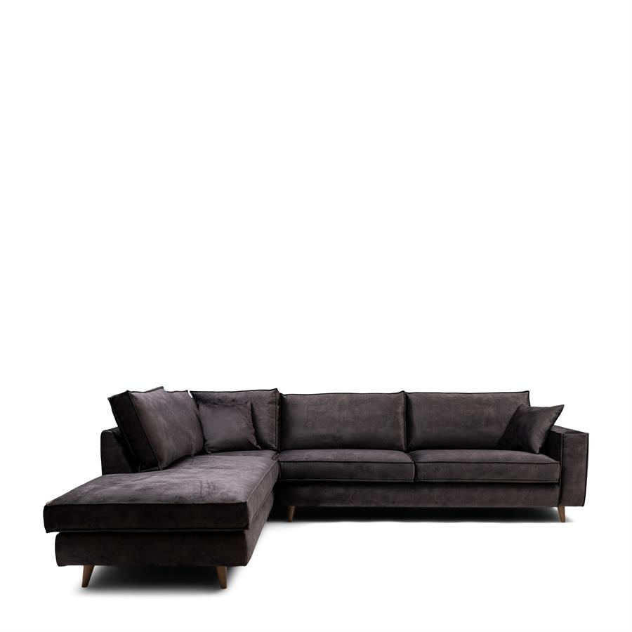 Kendall C Sofa Left Vel GrimGrey