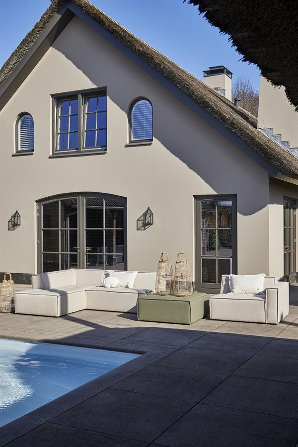 Bellagio Outd Footstool Squamarina