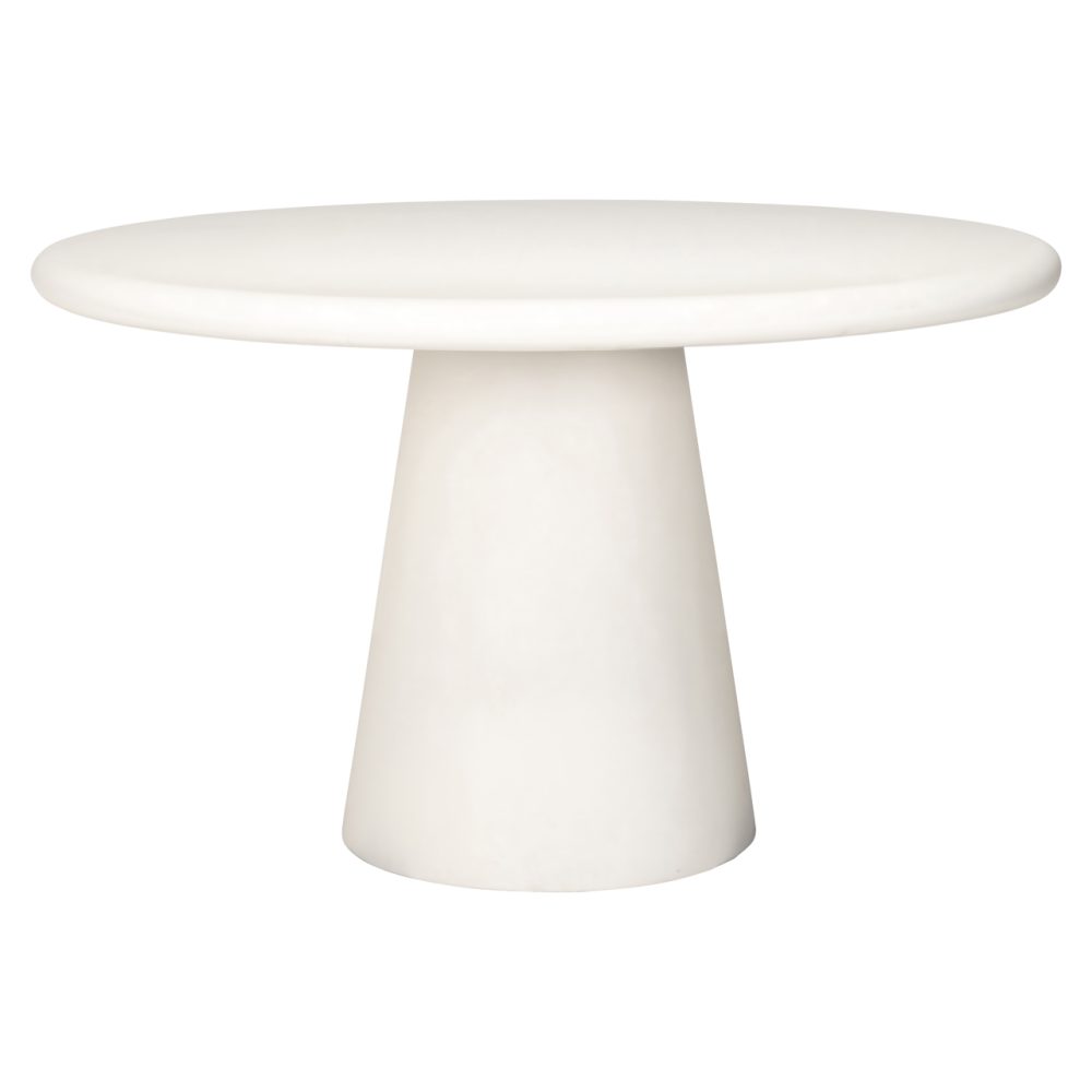 Eettafel Bloomstone white 130Ø