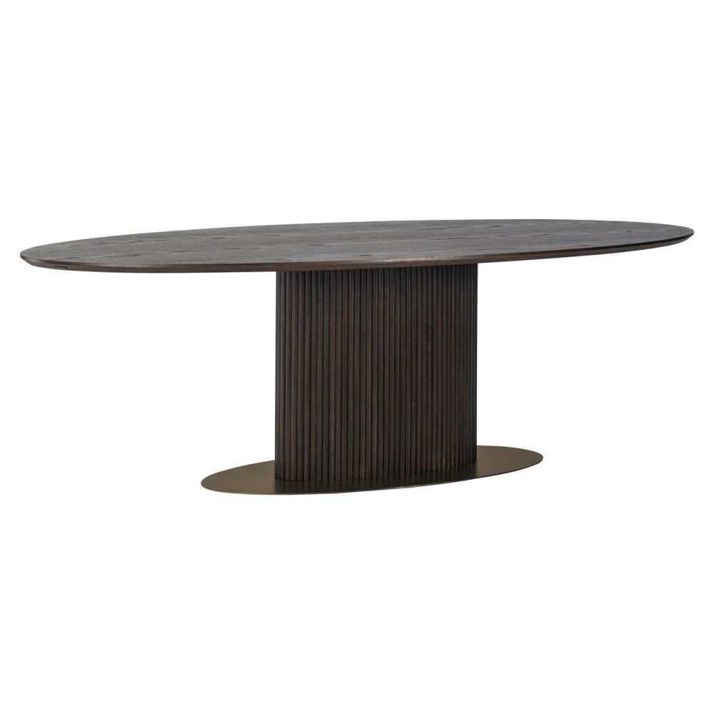 Eettafel Luxor brown oval 300