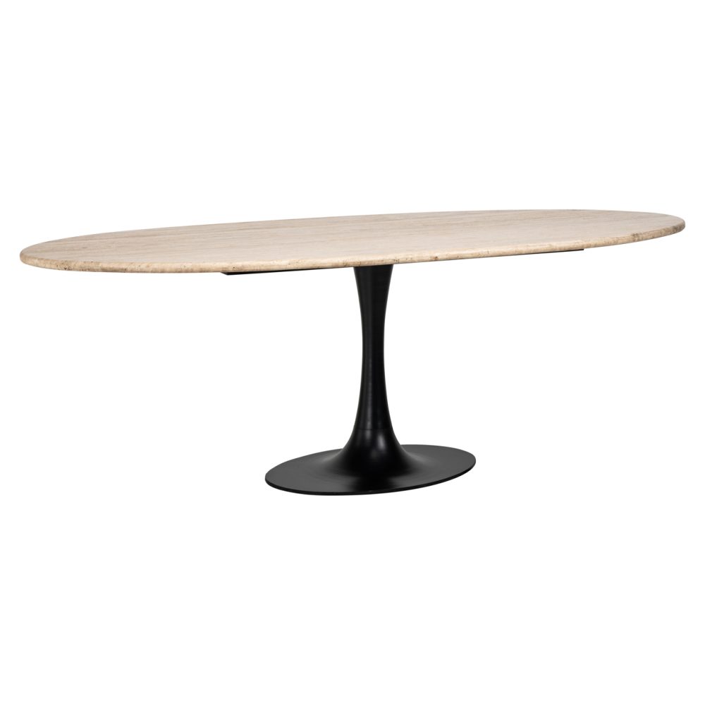 Eettafel Hampton black oval 230