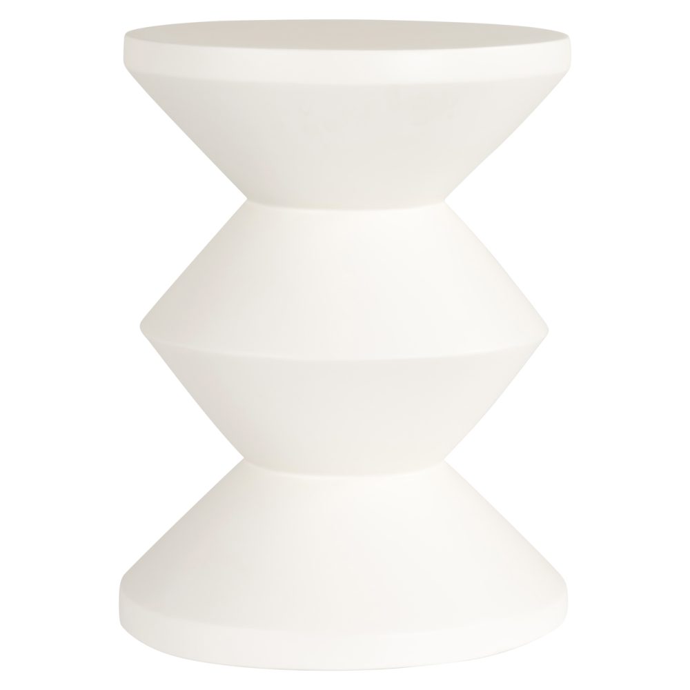 Bijzettafel Bloomstone white 35Ø