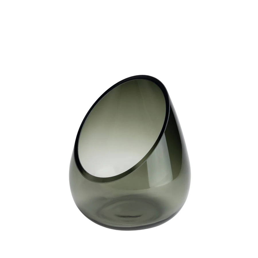 Waxinelichthouder Ostraci 15x18 cm - groen