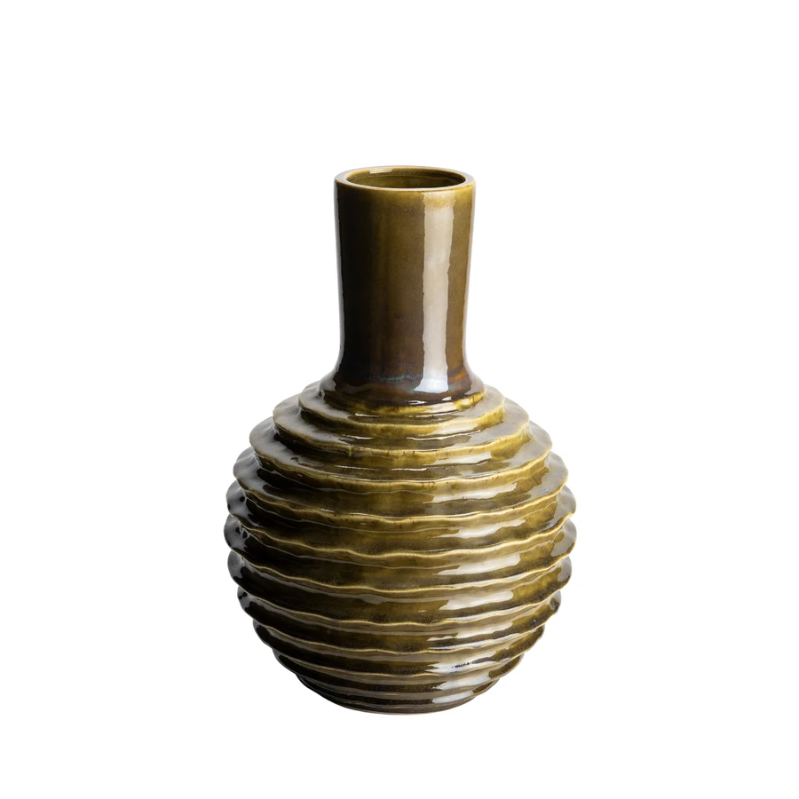 Vaas Platax 28x41,5 cm - donkergroen