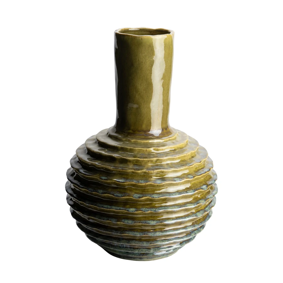 Vaas Platax 34x50 cm - donkergroen